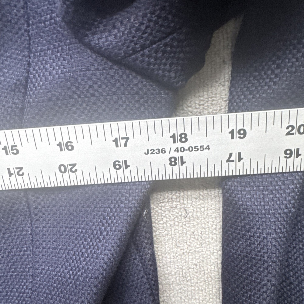 RSVP by Talbots Women's 12P Navy Blue Hand Beaded Blazer Lady Jacket Career - Picture 6 of 12